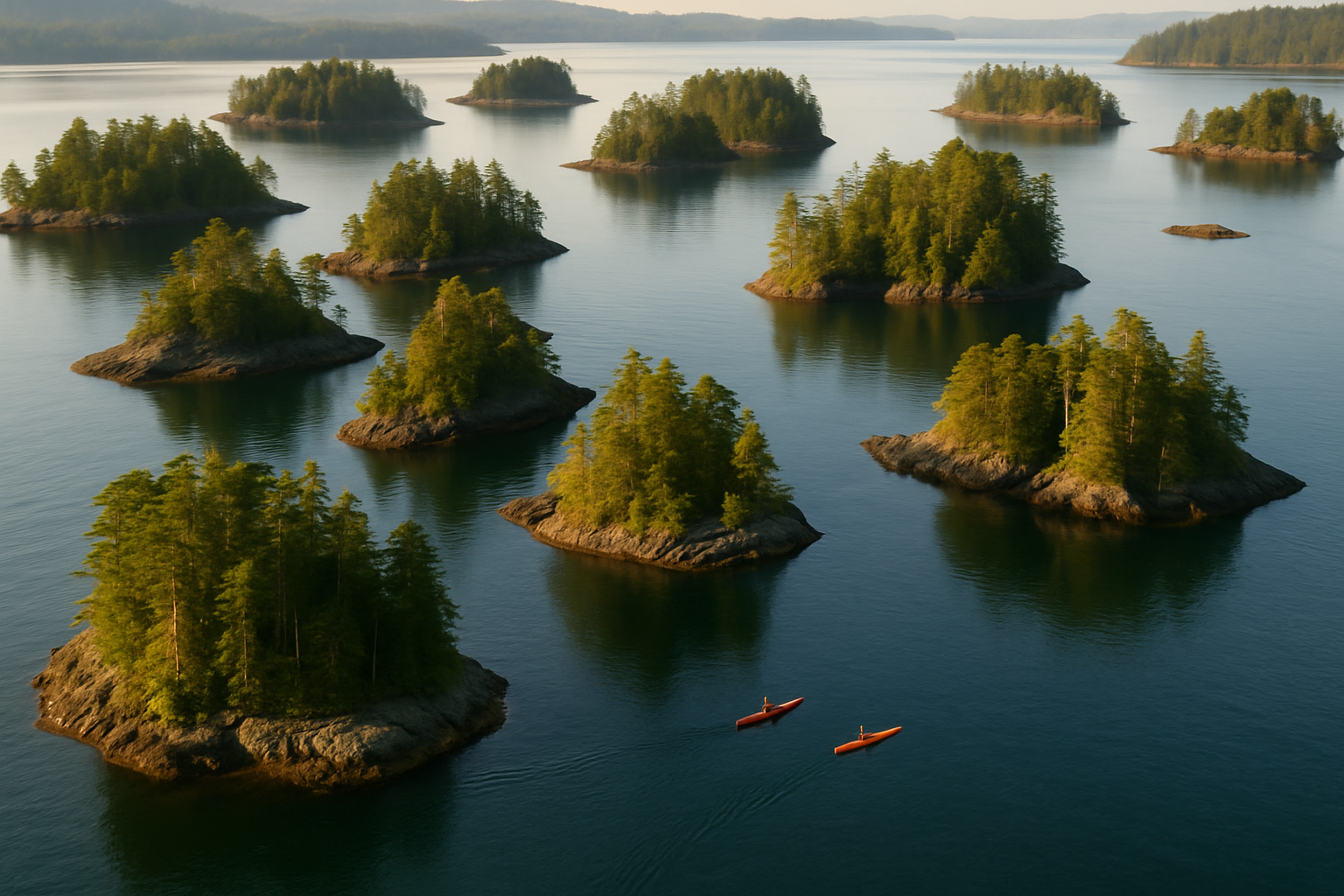 Broken Group Islands from the water